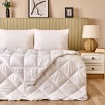 Evidea Soft 195x215 cm Beyaz Çift Kişilik İnce Microfiber Yorgan