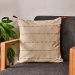 Evidea Soft 45x45 cm Ekru Hardal İpliği Boyalı Kırlent Kılıfı