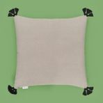 Evidea Soft Anthracite Püskül Detaylı Gri Siyah 40x40 cm Kırlent