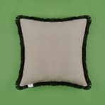 Evidea Soft Anthracite Saçak Detaylı Antrasit 40x40 cm Kırlent