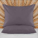 Evidea Soft Basic Antrasit 50x70 cm 2'li Yastık Kılıfı