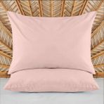 Evidea Soft Basic Gül Kurusu 50x70 cm 2'li Yastık Kılıfı