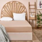 Evidea Soft Basic Gülkurusu 240x260 cm Çift Kişilik Düz Kenar Çarşaf