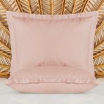 Evidea Soft Basic Oxford Saten 2'li Yastık Kılıfı - Gülkurusu - 50X70 cm - Gül Kurusu