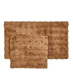 Evidea Soft Bubble 60x100 cm + 50x60 cm Kahverengi 2'li Banyo Paspası