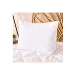 Evidea Soft Dalga Kapitoneli Beyaz 50x70 cm Yastık Alezi