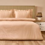 Evidea Soft Dobby Weave Çift Kişilik Nevresim Takımı - Bej - 200 x 220 cm