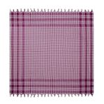 Evidea Soft Ekoseli Bordo 165x165 cm Piknik Örtüsü