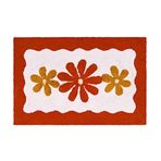 Evidea Soft Flor Tufting Banyo Paspası - Beyaz - 60x90 cm