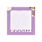 Evidea Soft French Cottage Ekru 50x90 cm Püsküllü Yüz Havlusu