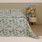 Evidea Soft Fresco Çift Kişilik Pike Takımı - Mavi - Montajsız