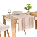 Evidea Soft Herringbone Ekru Bej 50x130 cm Runner