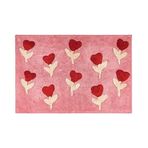 Evidea Soft Kalpli Tufting Banyo Paspası - Gülkurusu - 60x90 cm