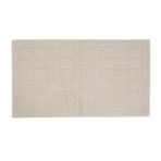 Evidea Soft Kare 2'li Banyo Paspası - Ekru - 60x100 cm + 50x60 cm