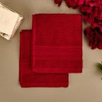 Evidea Soft Lapa Bordo 30x30 CM 2'li Havlu Seti