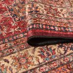 Evidea Soft Line Afgan Desenli Halı - Kırmızı - 160X230 cm - 160 x 230 cm