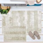 Evidea Soft Line Krem 60x90 cm + 45x60 cm 2'li Banyo Paspası