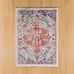 Evidea Soft Milas Gri 160x230 cm Madalyon Desenli Halı