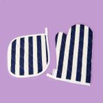 Evidea Soft Nemo Ekru Lacivert 20x20 cm Mutfak Tutacağı