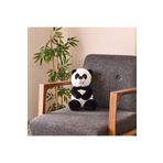 Evidea Soft Panda Figürlü Yastık - Siyah / Beyaz - 35 cm