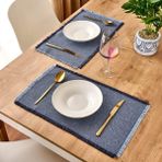 Evidea Soft Plaid Mavi 30x50 cm 2'li Amerikan Servis