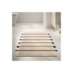 Evidea Soft Rigel Ekru Siyah 60x100 cm Banyo Paspası