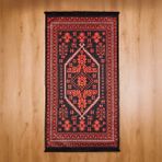 Evidea Soft Ruby Afgan Desenli Kırmızı 80x150 cm Halı