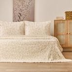 Evidea Soft Selimi Bej 160x220 cm Tek Kişilik Yatak Örtüsü Seti