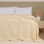 Evidea Soft Solea Ekru Hardal 180x240 cm Tek Kişilik Pike