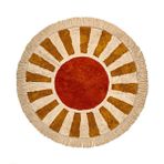 Evidea Soft Sonne Tufting Ekru 90x90 cm Banyo Paspası