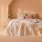 Evidea Soft Sorbetto 220x240 cm Ekru Çift Kişilik Pike