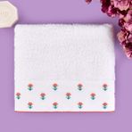 Evidea Soft Urban Delight Braga Yüz Havlusu - Ekru / Turuncu - 50X90 cm - 50 x 90 cm - Ekru - Turuncu