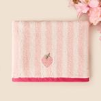 Evidea Soft Velin Yüz Havlusu - Ekru / Pembe - 50X80 cm - Ekru - Pembe - 50 x 80 cm