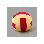 Evidea Soft Voleybol Topu Figürlü Kırmızı Sarı 20 cm Yastık