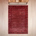 Evidea Soft Zarmine Afgan Desenli Kırmızı 160x230 cm Halı