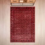 Evidea Soft Zarmine Afgan Desenli Kırmızı 160x230 cm Halı