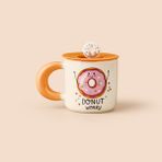 Evidea | Tohana Silikon kapaklı Donut Porselen Kupa - Asorti