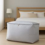 Evidea | Tvl Home Puantiye Detaylı Büyük Boy Hurç - Gri - 74x46x46 cm