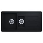 Evier Granit Evye Base Xl Series Black I Siyah (1.5 Göz) (100x50) Siyah