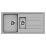 Evier Granit Evye Base Xl Series Grey - Gri (1.5 Göz) (100x50)