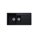 Evier Granit Evye Fors Series Black (Siyah) - (1.5 Göz) - (100X50)