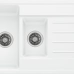 Evier Granit Evye Fors Series White (Beyaz) - (1.5 Göz) - (100X50)