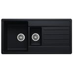 Evier Granit Evye I Fors Series Black (siyah) I 1.5 Gözlü I (100x50cm) Siyah