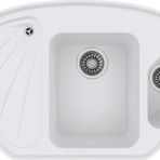 Evıer Granit Evye Moon Series White - Beyaz (Köşe Model)