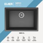 Evier Granit Evye Nero Xl Series (61X45.5) - Antrasit