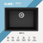 Evier Granit Evye Nero Xl Series (61X45.5) - Siyah