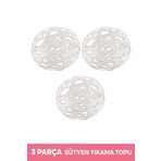 evikonu 3 Parça Sütyen Ve Çamaşır Yıkama Topu Pratik Plastik Iç Çamaşır Yıkama Topu