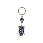 Evil Eye Love Nazar BoncukluBaykuş Motifli Metal Anahtarlık