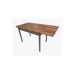 Evim-E Aksesuar 70X110 Cm Yanlardan Açılır Smart Masa-Ahşap Ayaklı-Ceviz