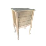 Evim-E Aksesuar Lükens Ayaklı 3 Çekmeceli Komot & Komodin Mdf+Ahşap